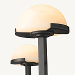 Люстрас 3-мя мраморными плафонами в форме купола Light Warm Light варинант исполнения - 1 | Loft Concept в Твери