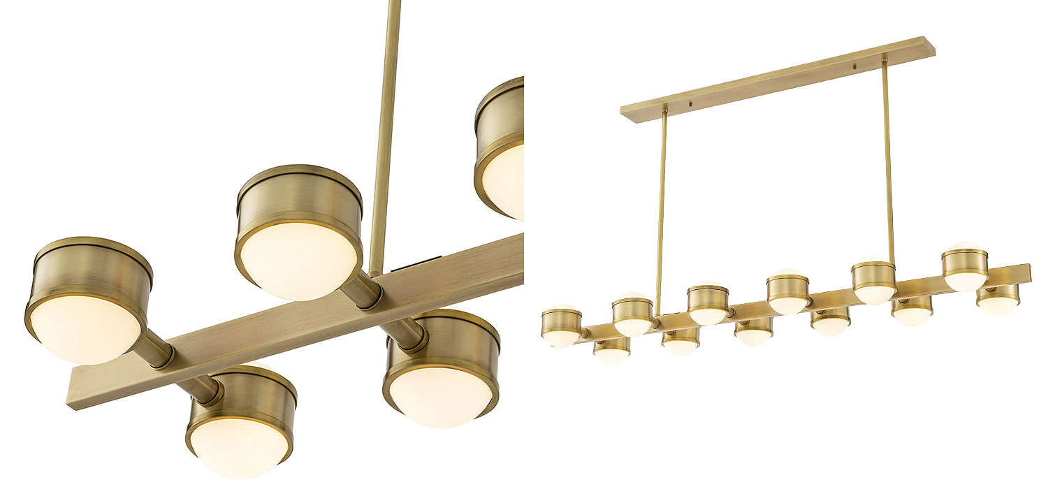 Люстра Eichholtz Chandelier Aldo Brass Люстра Eichholtz Chandelier Aldo Brass - Loft-Concept в Твери