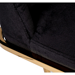 Стул обеденный велюровый черный с золотым каркасом Nobility варинант исполнения - 4 | Loft Concept в Твери