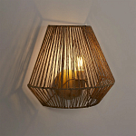 Бра с плетенным из пеньки абажуром Jutti H25 см варинант исполнения - 2 | Loft Concept в Твери