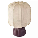 Настольная лампа с фактурным основанием и бежевым тканевым абажуром Modern Textured Table Lamp варинант исполнения - 1 | Loft Concept в Твери