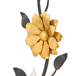 Бра черное с золотым цветком Bizarre Creation варинант исполнения - 1 | Loft Concept в Твери