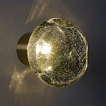 Бра с круглым плафоном из прозрачного стекла с пузырьками воздуха Effervia  варинант исполнения - 8 | Loft Concept в Твери