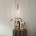 Подвесной светильник с прозрачным рифленым цилиндрическим плафоном Kichler варинант исполнения - 14 | Loft Concept в Твери