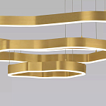 Люстра подвесная с 3-мя ассиметричными светодиодными лампами Golden Current варинант исполнения - 4 | Loft Concept в Твери