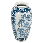 Ваза с синим цветочным орнаментом Blue & White Ornament  варинант исполнения - 1 | Loft Concept в Твери