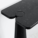 Консоль чёрная на 2-х конусообразных ножках Eros варинант исполнения - 2 | Loft Concept в Твери
