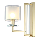 Бра с геометрическим каркасом из металла и цилиндрическим стеклянным плафоном Laurent варинант исполнения - 6 | Loft Concept в Твери