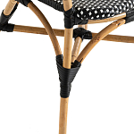 Кресло плетеное из ротанга Ronald Black White Rattan Chair варинант исполнения - 5 | Loft Concept в Твери