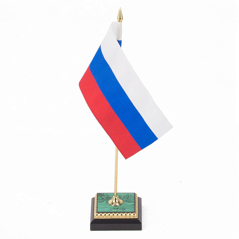 Флагшток из малахита и бронзы с позолотой Stone Flagpole Малахит (зеленый) Красный Белый Синий Флагшток из малахита и бронзы с позолотой Stone Flagpole Малахит (зеленый) Красный Белый Синий в Твери | Loft Concept