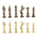 Шахматы Ренессанс из бронзы с доской из натурального камня Змеевик Decorative Thematic Chess варинант исполнения - 5 | Loft Concept в Твери