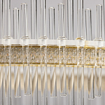 Люстра круглая с прозрачными стеклянными трубками 51 см Nembus варинант исполнения - 9 | Loft Concept в Твери