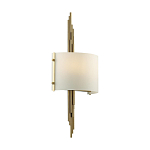 Бра с изогнутым плафоном на бронзовом основании с вертикальным декором из металлических трубок Sohne варинант исполнения - 7 | Loft Concept в Твери