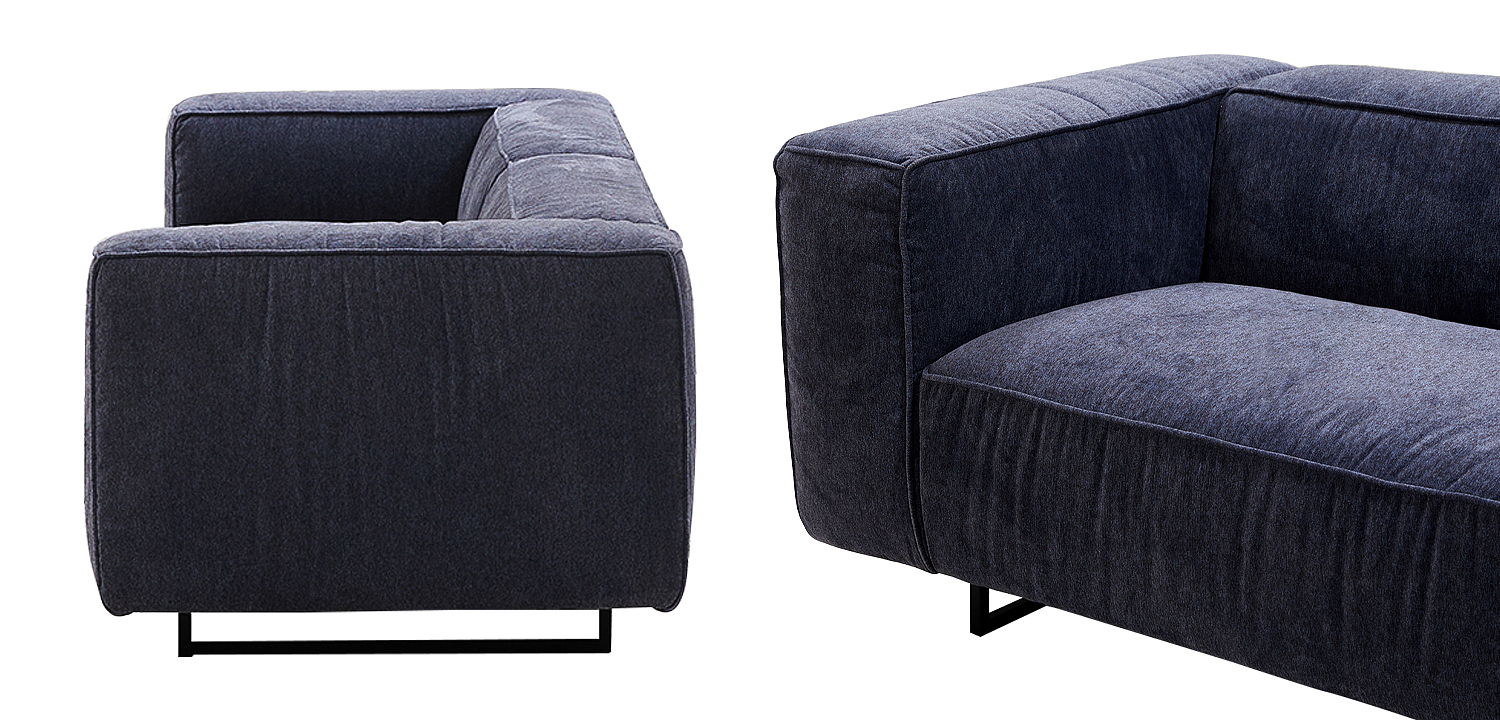 Диван Bastien Soft Dark Blue Sofa Диван Bastien Soft Dark Blue Sofa - Loft-Concept в Твери