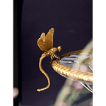 Чаша из прозрачного стекла с рельефным ободком и фигурками стрекоз Eden Garden варинант исполнения - 4 | Loft Concept в Твери