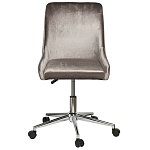 Кресло офисное с обивкой из серого велюра Stylish Velor Office Chair варинант исполнения - 6 | Loft Concept в Твери