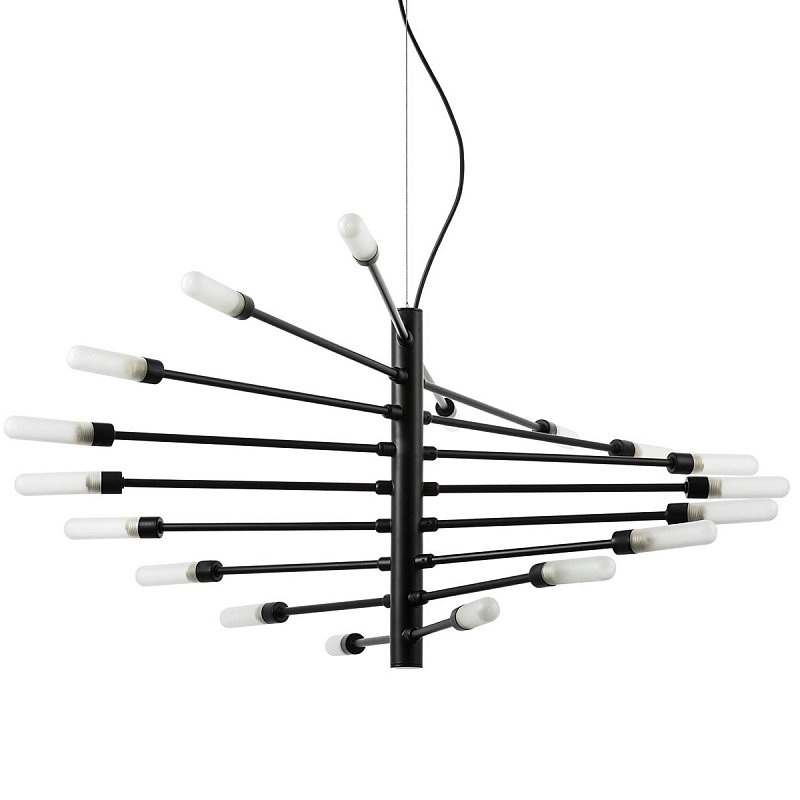 Люстра Gradenigo Chandelier Черный Белый Люстра Gradenigo Chandelier Черный Белый в Твери | Loft Concept