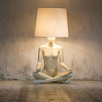 Лампа MANNEQUIN LAMP с абажуром телесный замок варинант исполнения - 5 | Loft Concept в Твери