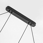 Светодиодная люстра Black LED Circle and Oval Lamp варинант исполнения - 3 | Loft Concept в Твери