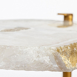 Кофейный стол со столешницей из агата Agate Design Beige варинант исполнения - 3 | Loft Concept в Твери