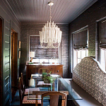 Люстра белая с несколькими ярусами деревянных палочек Bright Wooden Chandelier варинант исполнения - 5 | Loft Concept в Твери