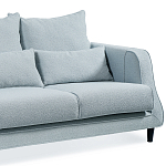 Диван Seldon с мягкими подушками голубое букле варинант исполнения - 6 | Loft Concept в Твери