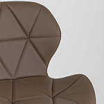 Стул с коричневым сиденьем из экокожи JEROEN варинант исполнения - 7 | Loft Concept в Твери