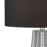 Настольная лампа с черно-белым узором Wavy Stripes варинант исполнения - 1 | Loft Concept в Твери