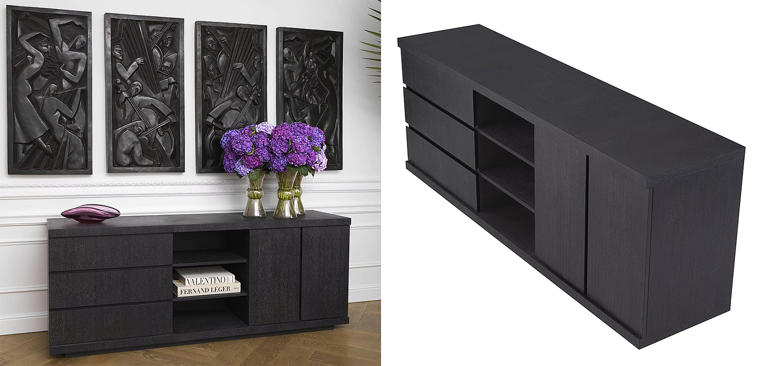 Комод Eichholtz Dresser Crosby Black Комод Eichholtz Dresser Crosby Black - Loft-Concept в Твери