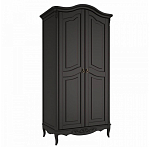 Шкаф черный из массива бука в стиле прованс Black Provence варинант исполнения - 3 | Loft Concept в Твери