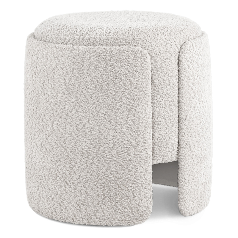 Дизайнерский Пуф Букле Poof Alice Light Gray Boucle Светло-серый Дизайнерский Пуф Букле Poof Alice Light Gray Boucle Светло-серый в Твери | Loft Concept