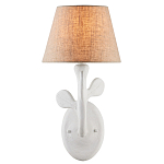 Бра с белым каркасом и тканевым абажуром Natural Stems варинант исполнения - 2 | Loft Concept в Твери