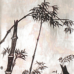 Обои ручная роспись Bamboo Quicksilver on Tarnished Silver gilded paper варинант исполнения - 1 | Loft Concept в Твери