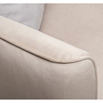 Диван двухместный раскладной светло-серый с кантом Pride варинант исполнения - 6 | Loft Concept в Твери