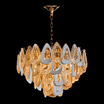 Люстра с многослойными белыми и прозрачными подвесками Character Chandelier варинант исполнения - 4 | Loft Concept в Твери