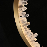 Подвесной светильник обрамленный элементами в виде кристаллов Smooth Shine варинант исполнения - 5 | Loft Concept в Твери