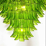Люстра из семи ярусов зеленого стекла Independence варинант исполнения - 7 | Loft Concept в Твери