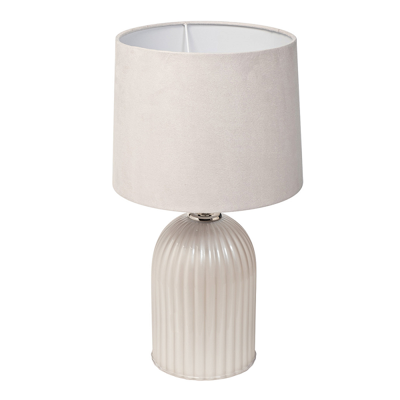 Лампа настольная стеклянная со светло-серым абажуром Embodiment of Tactility Светло-серый в Твери | Loft Concept 