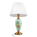 Настольная лампа голубая с изображением птиц Slip Away варинант исполнения - 3 | Loft Concept в Твери