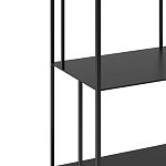Высокий стеллаж из металла Menzie High Metal Rack Black варинант исполнения - 3 | Loft Concept в Твери