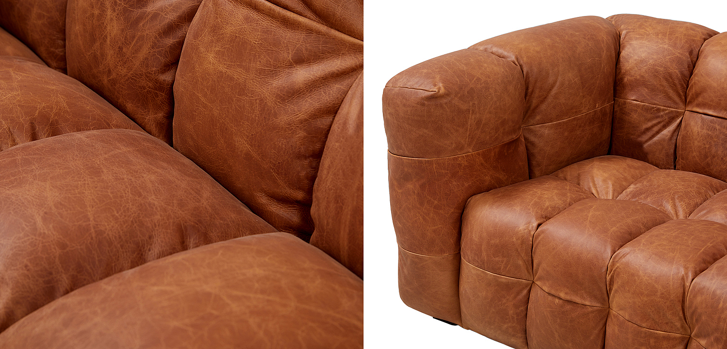 Диван Parks Leather Sofa Диван Parks Leather Sofa - Loft-Concept в Твери