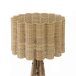 Торшер с плетеным абажуром на основании в виде треноги Lamp with Wicker Lampshade варинант исполнения - 2 | Loft Concept в Твери