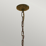 Люстра бронзового цвета с 6-ю лампами и подвесками из оптического стекла в классическом стиле Feiss варинант исполнения - 4 | Loft Concept в Твери