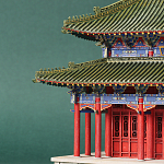 Макет Китайской пагоды миниатюра Дворцовый парк Синцинь в Пекине варинант исполнения - 1 | Loft Concept в Твери