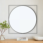 Зеркало в черной металлической раме Urban Style Mirror варинант исполнения - 3 | Loft Concept в Твери