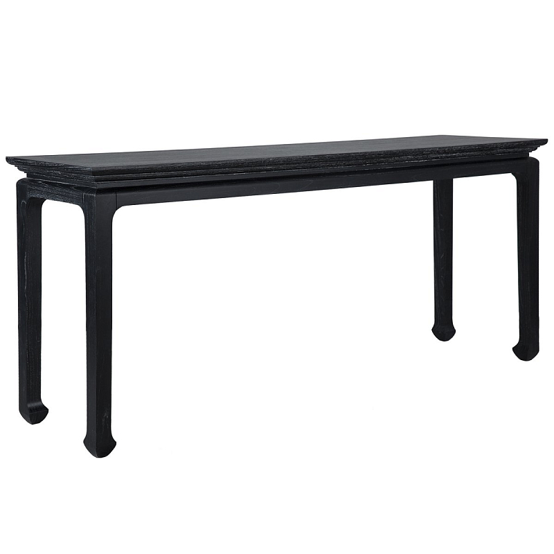 Консоль Black Curved Console Черный Консоль Black Curved Console Черный в Твери | Loft Concept
