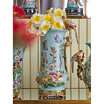 Ваза с птичкой из фарфора с бронзовыми элементами Garden of Eden варинант исполнения - 7 | Loft Concept в Твери