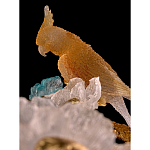 Люстра круглая на золотом каркасе с птичками и цветочным декором Miscellaneous herbs варинант исполнения - 3 | Loft Concept в Твери