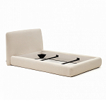 Кровать со съемным бежевым чехлом из ткани букле White Boucle Collection варинант исполнения - 2 | Loft Concept в Твери