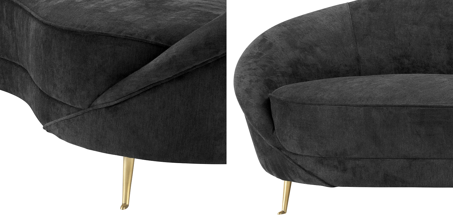 Диван Eichholtz Sofa Provocateur Black Диван Eichholtz Sofa Provocateur Black - Loft-Concept в Твери